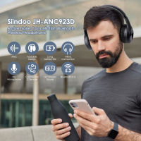 Siindoo JH-ANC923ที่ใช้งานเสียงยกเลิกชุดหูฟังไร้สายพับหูฟังบลูทูธ Over-Ear พร้อมไมโครโฟนไฮไฟสเตอริโอลึกเบส