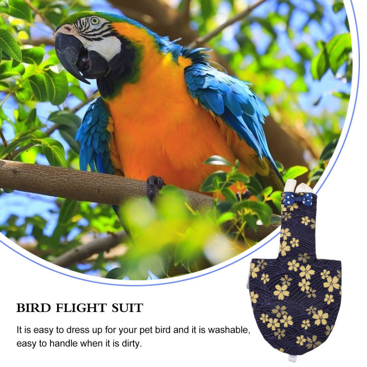 sundom-creative-bird-pilot-เสื้อผ้า-bird-flight-ชุดเครื่องแต่งกายนกแก้ว-parrot-ผ้าอ้อม