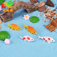 Tiểu cảnh cá koi may mắn làm terrarium mô hình trang trí hồ cá nhỏ thủy thumbnail