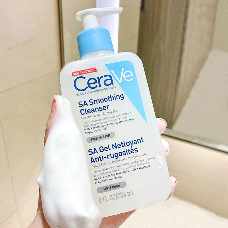 CeraVe SA Smoothing Cleanser 236ml GENTLE EXFOLIATION FOR NORMAL SKIN