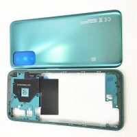 เต็มพื้นที่สำหรับ Xiaomi Redmi Note 10 5G ฝาหลังปิดโทรศัพท์หลังเคสด้านหลังกรอบกลางพร้อมปุ่มปรับระดับเสียง