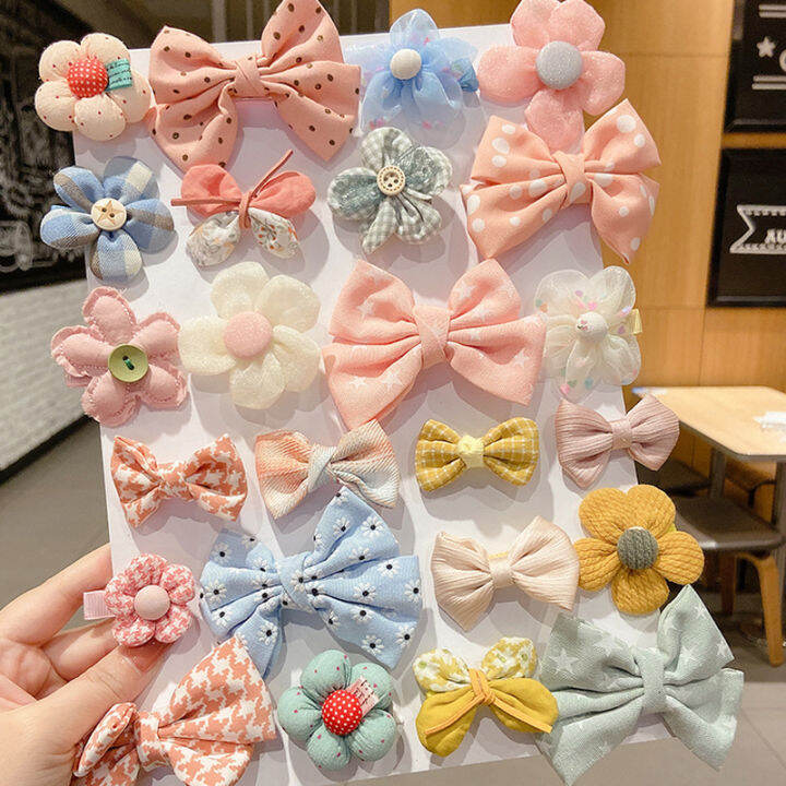 Set of 8 Cute Bow Hair Clips For Girls Lazada