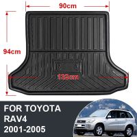 ZR เหมาะสำหรับโตโยต้า RAV4แผ่นรองกระโปรงหลังรถท้ายรถด้านหลัง2002 2003 2004 2005ถาดป้องกันพื้นการเดินเรืออุปกรณ์เสริม2001