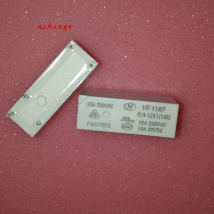 Hf118f-005-1zs1 Hf118f006-1zs1 Hf118f-012-1zs1รีเลย์ Hf118f-024-1zs1 10a แปลงกลุ่ม5พิน