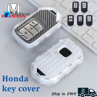 ฝาครอบเคส Kunci Remote Mobil TPU สำหรับ Honda CRV CR-V พอดีกับ Civic Accord HR-V HRV ซิตี้โอดิซเซ XR-V