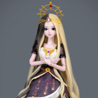 2023 Ling Princess Ye Luoli Doll ของแท้ Ice Princess Pea Night Lolita 60cm ตุ๊กตาบาร์บี้สาวชุดของเล่น