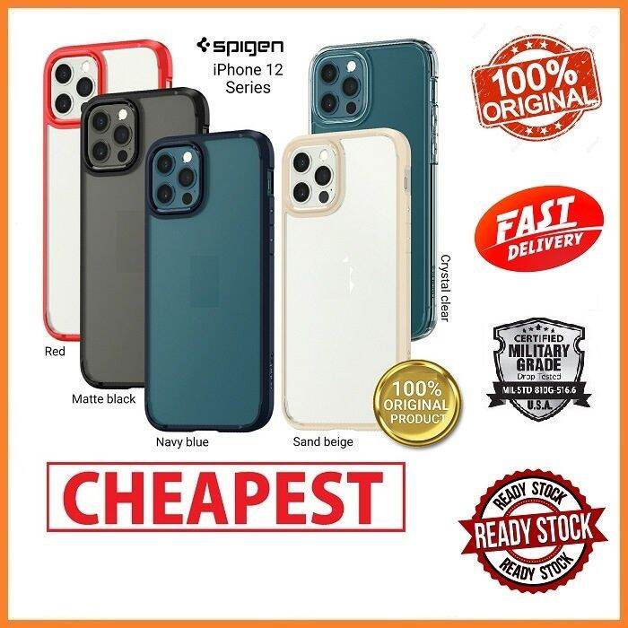 SPIGEN Ultra Hybrid IPHONE XS XR XSMAX IPHONE 11 IPHONE 12 13 IPHONE13 MINI  PRO MAX Phone Case Cover Casing Sleeve | Lazada