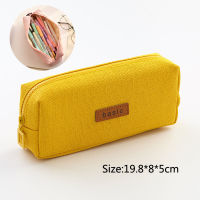 Double Layer Pencil Case Kawaii Canvas School Pencil Bag Cute Pencil Case Box for School Kids Pencilcase Bag Large Pen Storage