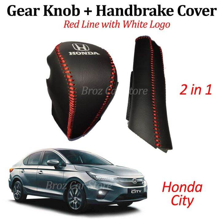 Leather Gear Knob Cover Gear Protector For Honda City Car Accessories