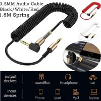 3.5mm Audio Cable Male To Male Aux Cable Spring Headphone Connector Adapter