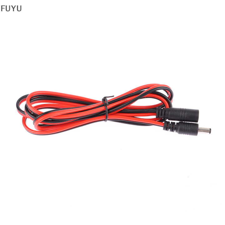 fuyu-16awg-ปลั๊กไฟ-dc-5-5x2-1mm-ตัวเมียไปยังอะแดปเตอร์-cctv-สายเชื่อมต่อ12v-10a-120w-สายไฟต่อพ่วงสูงสุด1-5m