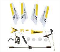 【LZ】 SYMA-Controle Remoto Aircraft Main Blades Rotor Lâmina Hélices Engrenagens Flybars RC Helicopter Acessórios Peças De Reposição S107G