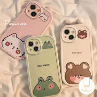 MissConnie เคสสำหรับ Infinix Hot 10 9 11 Play Hot 10S 10T 11S Hot 10 Lite Note 8 Infinix Smart 5 6เคสแมวน่ารักนุ่มรูปกบตลกรูปหมี