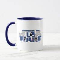 R2-D2 Star① ของขวัญถ้วยชาแก้วนมแก้วเบียร์เซรามิกรูปการเดินทางแก้วกาแฟ