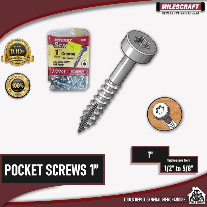 MILESCRAFT 5201 POCKET SCREWS 1 | Lazada PH