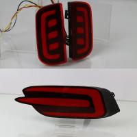 Car Flashing 2Pcs For Honda Civic 2016 2017 2018 Reflector LED Rear Fog Lamp Bumper Light Brake Light warning light