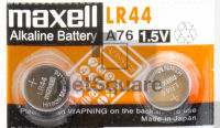 [แพ็คละ 2 ก้อน] ถ่าน LR44 (A76) ถ่านกระดุม Maxell Alkaline Battery