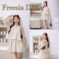 ? FREESIA DRESS ? เดรสโอเวอร์ไซต์ เปิดไหล่