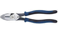 Klein Tools J213-9NE Side Cutter Linemans Pliers, High Leverage, 9-Inch, Streamlined Design, Color Coded