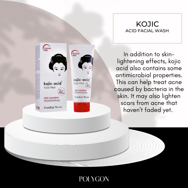 Kojic Acid Facial Wash Deeply Cleanse Pores Absorbs Grease Acne