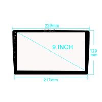 lujie 9 inch Glass Screen Protector Film for Indash 2 DIN Car DVD player GPS radio stereo multimedia navigation system