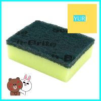 ฟองน้ำพร้อมใยขัด SCOTCH-BRITE 3x4 นิ้วSCOURER SPONGE SCOTCH-BRITE 3X4IN **ลดราคาจัดหนัก **