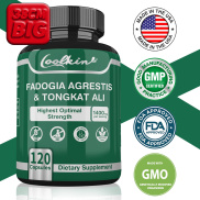 Fadogia Agrestis & Tongkat Ali Supplement 1400 mg - 120 Capsules