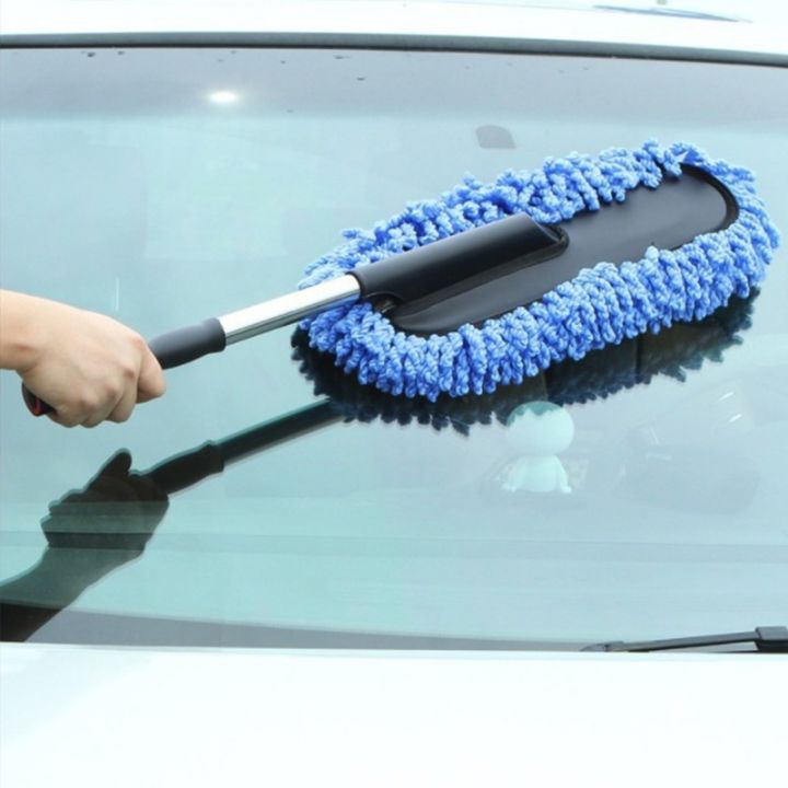 cw-car-mop-duster-dust-sweeping-telescopic-handle-soft-bristle-wax-tow-cleaning
