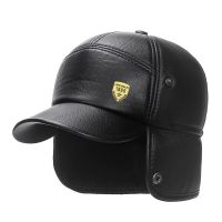 Nuovo Caldo Berretto Invernale ในหนัง Nera Berretto Da เบสบอลใน Pelliccia Cappelli Per Uomo Snapback Donna Casquette Bones Papà Caps Gorras Paraorecchie Addensare