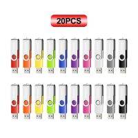 Bulk 20PCS USB Flash Drive 64MB Small Capacity usb2.0 Memory Stick Jump Drive for Computer Sewing/Embroidery Machine Multicolors