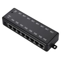 O3POE Injector 8 Ports PoE Power Adapter Ethernet Power Supply for CCTV Network POE Camera Power Over Ethernet