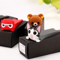 【LZ】♘№  Door Stopper Cartoon Silicone Wedge Door Catcher Block Home Office Children Security Door Card Bear Armor Cat Shape