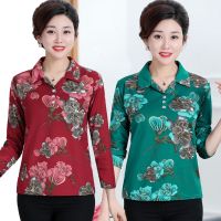 Big Size XL-4XL Womens Fashion 9/10 Sleeve Autumn New Shirts Oversized A-line Vintage Female Tops