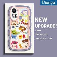 เคส Dienya สำหรับ Infinix Hot 11S ลายการ์ตูนน่ารัก Nasa Buzz Lightyear Colour Macaron เวฟใหม่กรอบกันกระแทกแบบใสนิ่มเคสมือถือสร้างสรรค์กล้องซิลิกาเจลฝาครอบป้องกัน