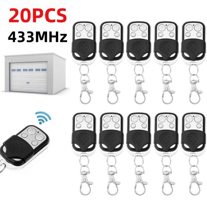 20pcs-smart-copy-duplicator-433mhz-remote-control-controller-4-button-electric-gate-garage-door-opener-universal-remote-cloning