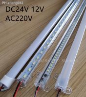 5pcs DC 12V 24V AC 220V SMD 2835 5630 LED Hard Rigid Strip Bar Tube Light Aluminium shell for Home Kitchen Cabinet Wall Decor