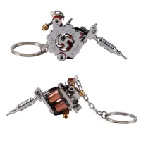 แบบพกพา Mini Tattoo Machine Tattoo Supply ปืนพวงกุญแจเป็นจี้เครื่องประดับ