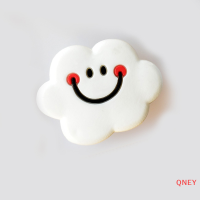 QNEY 12ชิ้นการ์ตูนรองเท้าเมฆดอกไม้พีวีซีรองเท้าเสน่ห์เครื่องประดับ DIY รองเท้าหัวเข็มขัดตกแต่งพอดีกับหมุด crocc Charm jibz เด็กของขวัญงานเลี้ยง