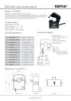 YHDC อินพุต ± 10A ± 20A เอาท์พุท2.5-0.625โวลต์อุปทานแรงดันไฟฟ้า + 5โวลต์ความถูกต้อง1 ฮอลล์แยกแกนเซ็นเซอร์ปัจจุบัน