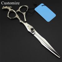 Customize professional japan 440c 7 inch Gem Dragon Pet dog grooming hair scissors Cutting barber shears hairdressing scissors