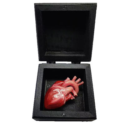 【Freedome】 3D หัวใจของฉันในกล่องทำด้วยมือแกะสลักรูปหัวใจของขวัญที่ทำจากไม้สำหรับเธอหรือเขา-คริสต์มาสวันวาเลนไทน์วันแม่พ่อ