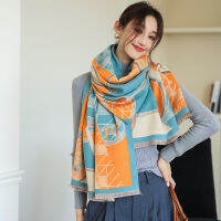 Female Print Dustproof Scarves Autumn Popular Carriage Bandanna Fashion 190X65CM Beach Towel Winter Cashmere Tassels Shawls