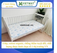 Size 70x100cm - Tấm lót chống thấm cho bé cotton 4 lớp VIETMAT mềm êm