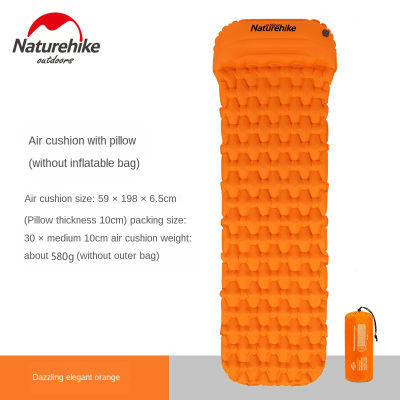 Naturehike Outdoor Air bag Inflatable Cushion Sleeping Bag Mat Air Moistureproof Camping Air Mattress With Pillow Sleeping Pad