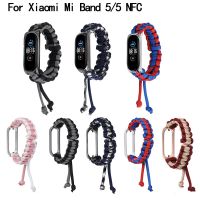 Parachute Cord Adjustable WatchStrap For Xiaomi Mi Band 5/5 NFC Replacement WristBand Sport Bracelet For Xiaomi Mi Band 5 Strap Smartwatches