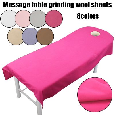 【CW】 Treatment Bed Bedspread Sheets With Hole Table Cover Massage Classic Sheet