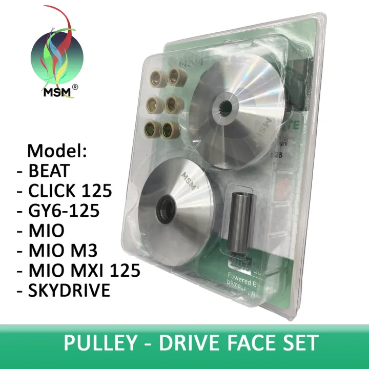 PULLEYDRIVE FACE SET BEAT, CLICK 125, GY6125, MIO, MIO M3, MIO MXI