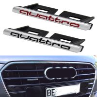 Modified 【In stock】Car 3D Metal Quattro Front Hood Grille Emblem Badge Sticker Car Styling