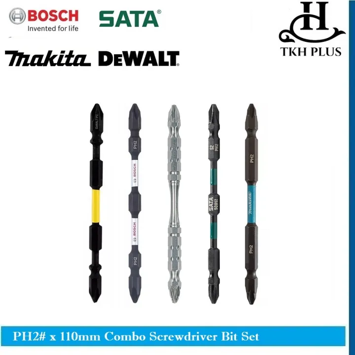 Bosch / Dewalt / Makita / Sata PH.2 X 110mm Double Ended Phillips ...