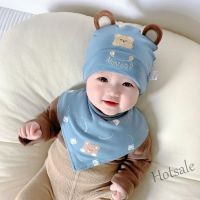 【hot sale】♂ C05 Cute Baby Hat Newborn Beanie Cotton Soft Elastic Baby Cap for Girls Boy Hats Cotton Baby Cap Scarf Set Soft Infant Toddler Bonnet Hats